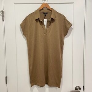 Banana Republic NWT Women's XS Petite Brown Polo Shirt Dress